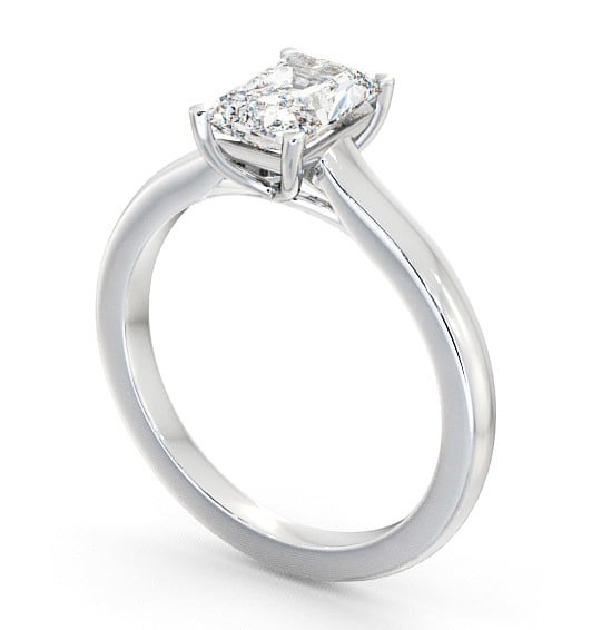 Radiant Diamond Trellis Style Engagement Ring 9K White Gold Solitaire ENRA7_WG_THUMB1