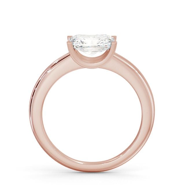 Radiant Diamond Engagement Ring 9K Rose Gold Solitaire - Heage ENRA8_RG_UP