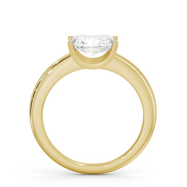 Radiant Diamond Engagement Ring 18K Yellow Gold Solitaire - Heage ENRA8_YG_UP