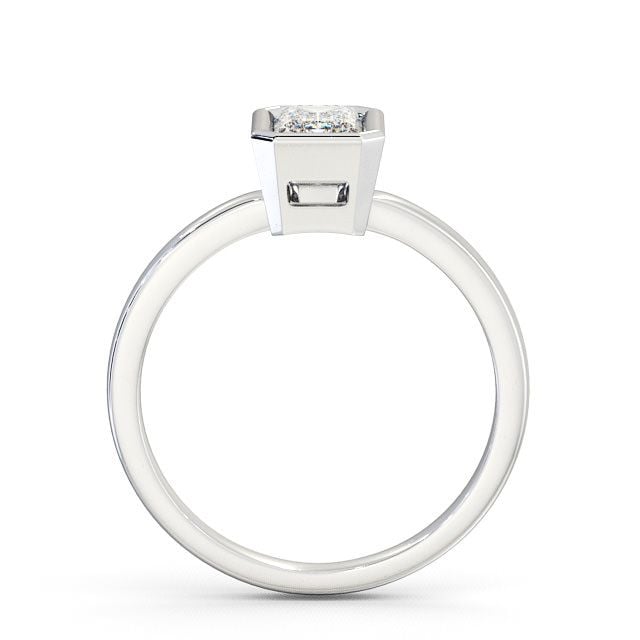 Radiant Diamond Engagement Ring 9K White Gold Solitaire - Wolston ENRA9_WG_UP