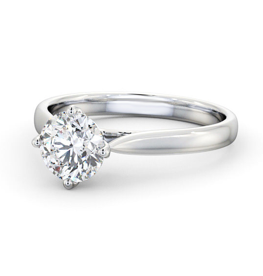 Azelia Round Diamond Engagement Ring Rotated Head ENRD101_WG_THUMB2 