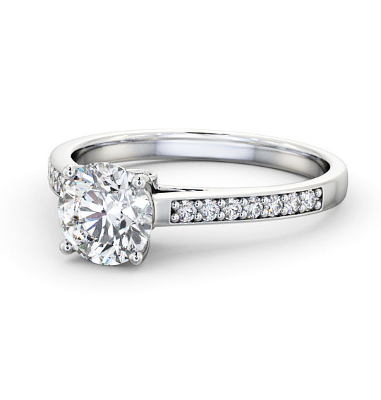 Marcella Round Diamond Engagement Ring Basket Set ENRD109S_WG_THUMB2 