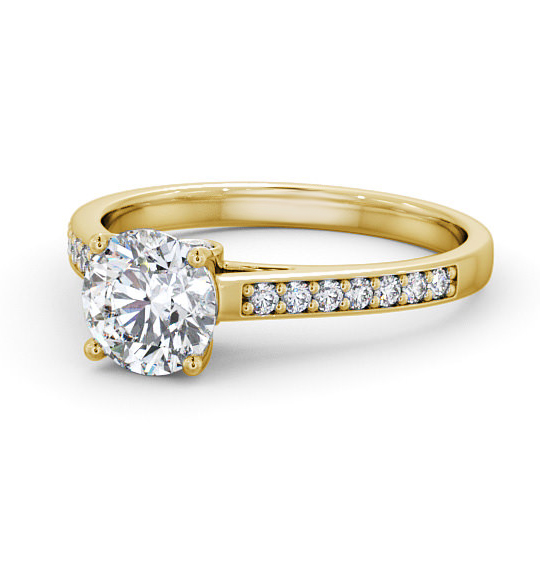 Marcella Round Diamond Engagement Ring Basket Set ENRD109S_YG_THUMB2 