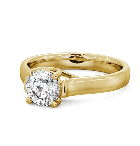  Round Diamond Engagement Ring 18K Yellow Gold Solitaire - Heriot ENRD10_YG_THUMB2 