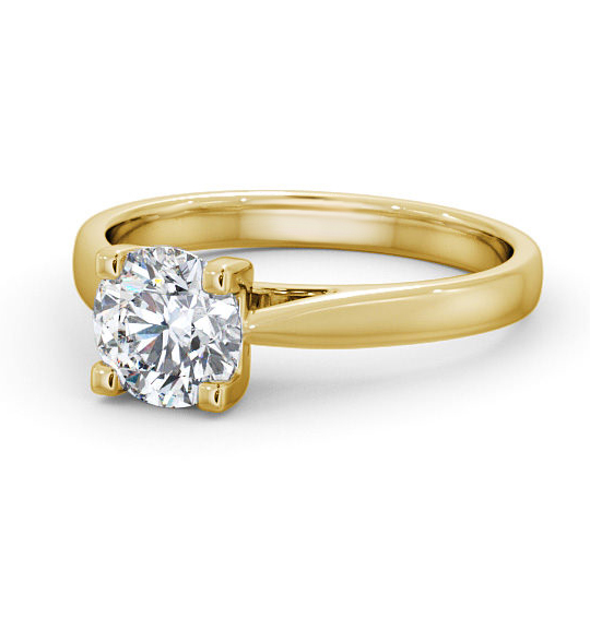 Halton Round Diamond Engagement Ring Modern Style ENRD110_YG_THUMB2 