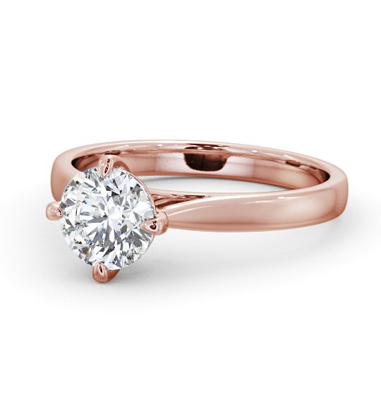  Round Diamond Engagement Ring 18K Rose Gold Solitaire - Durrus ENRD112_RG_THUMB2 