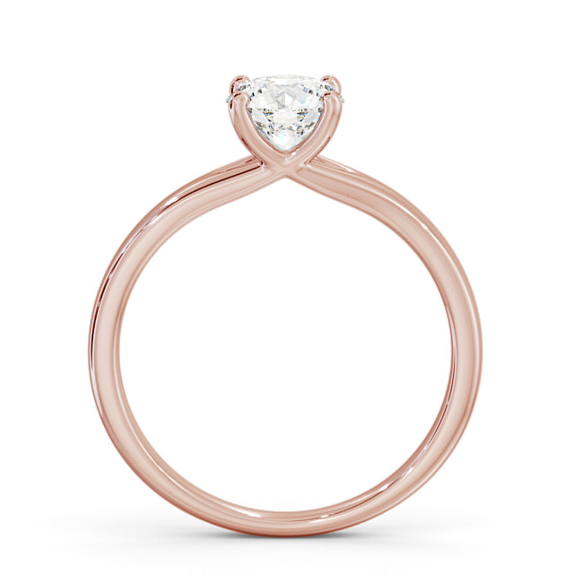 Round Diamond Engagement Ring 9K Rose Gold Solitaire - Nadira ENRD115_RG_UP