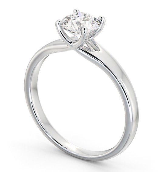 Round Diamond Engagement Ring Platinum Solitaire - Nadira ENRD115_WG_THUMB1