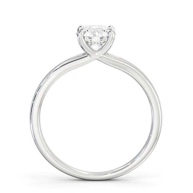 Round Diamond Engagement Ring 18K White Gold Solitaire - Nadira ENRD115_WG_UP