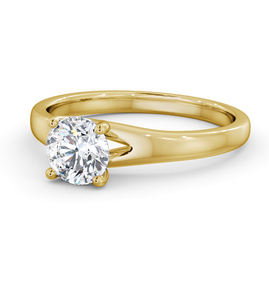 Nadira Round Diamond Engagement Ring Split Band ENRD115_YG_THUMB2 