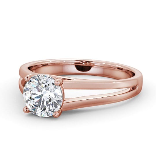  Round Diamond Engagement Ring 9K Rose Gold Solitaire - Kella ENRD117_RG_THUMB2 