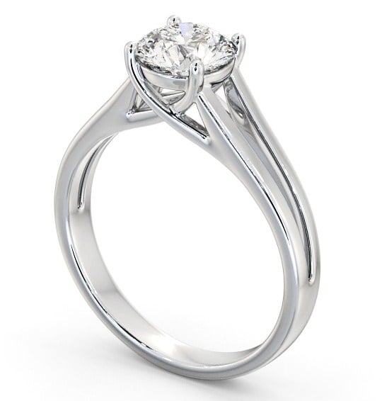  Round Diamond Engagement Ring Palladium Solitaire - Kella ENRD117_WG_THUMB1 