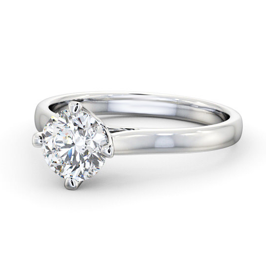 Nela Round Diamond Engagement Ring Rotated Head ENRD120_WG_THUMB2 