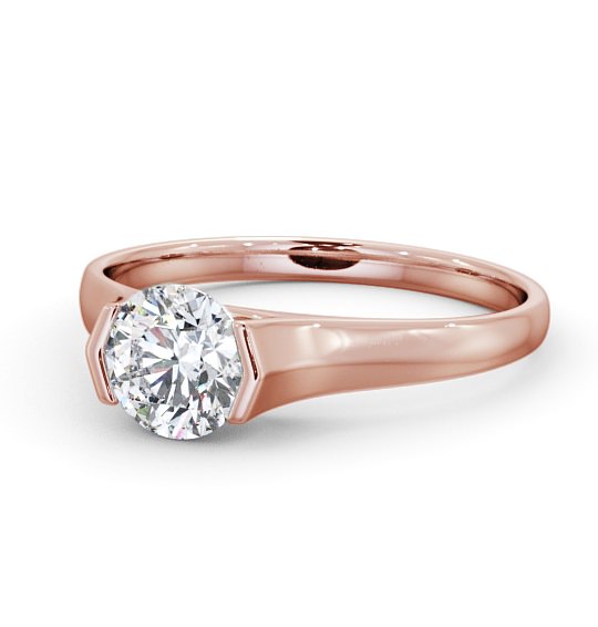  Round Diamond Engagement Ring 9K Rose Gold Solitaire - Otilia ENRD126_RG_THUMB2 