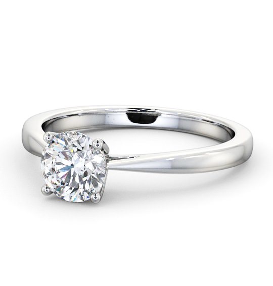  Round Diamond Engagement Ring 9K White Gold Solitaire - Glenoe ENRD131_WG_THUMB2 