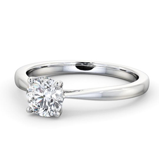  Round Diamond Engagement Ring Platinum Solitaire - Liberty ENRD132_WG_THUMB2 