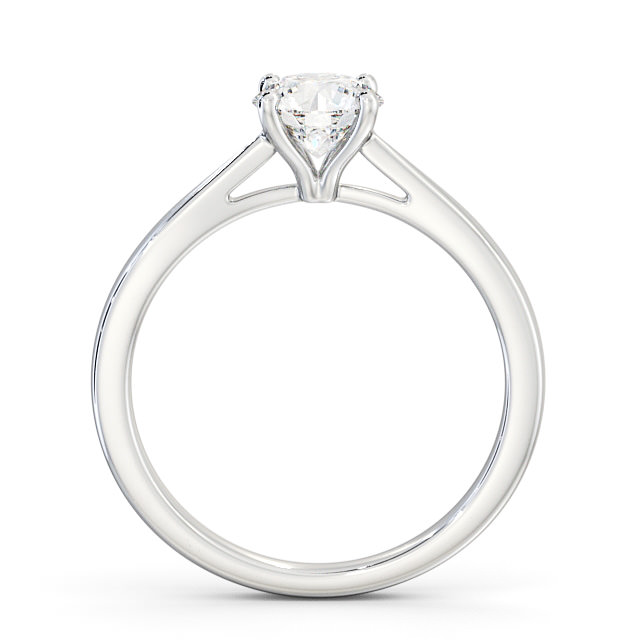 Round Diamond Engagement Ring Palladium Solitaire - Liberty ENRD132_WG_UP