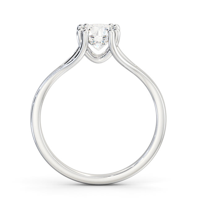 Round Diamond Engagement Ring Palladium Solitaire - Laviana ENRD135_WG_UP