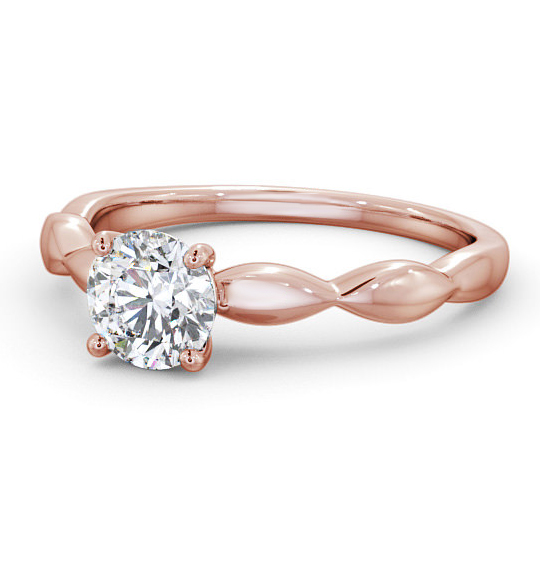 Disley Round Diamond Engagement Ring Unique Band ENRD136_RG_THUMB2 