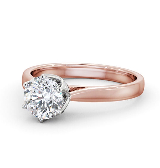 Abigail Round Diamond Engagement Ring Six Claw Basket Setting ENRD137_RWG_THUMB2 