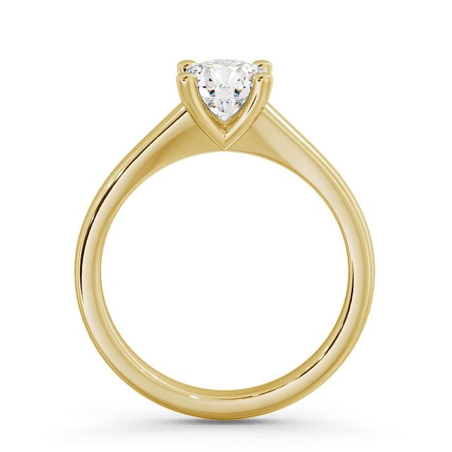 Round Diamond Engagement Ring 18K Yellow Gold Solitaire - Calgary ENRD13_YG_UP