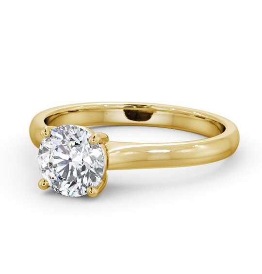  Round Diamond Engagement Ring 9K Yellow Gold Solitaire - Mirella ENRD142_YG_THUMB2 