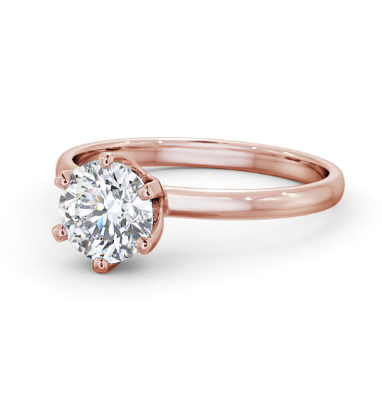 Selka Round Diamond Engagement Ring Six Claw High Set ENRD143_RG_THUMB2 