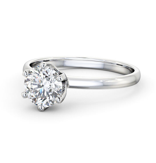 Selka Round Diamond Engagement Ring Six Claw High Set ENRD143_WG_THUMB2 