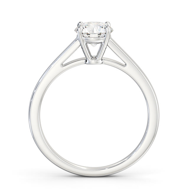 Round Diamond Engagement Ring Palladium Solitaire - Kendal ENRD145_WG_UP