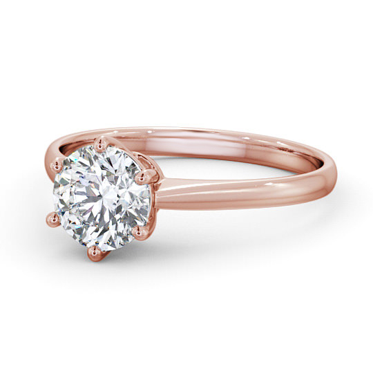 Lucilla Round Diamond Engagement Ring Six Claw Basket Setting ENRD146_RG_THUMB2 