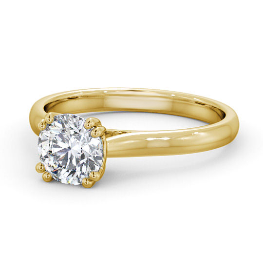 Renee Round Diamond Engagement Ring Eight Claw ENRD148_YG_THUMB2 