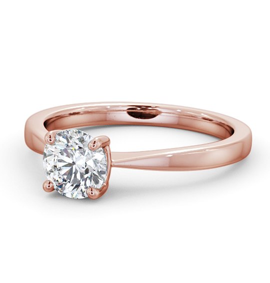  Round Diamond Engagement Ring 18K Rose Gold Solitaire - Nance ENRD150_RG_THUMB2 