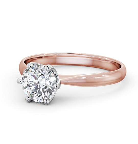 Grazia Round Diamond Engagement Ring Six Claw ENRD151_RWG_THUMB2 