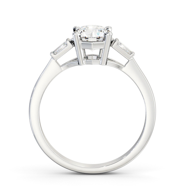 Diamond ring on sale with side baguettes