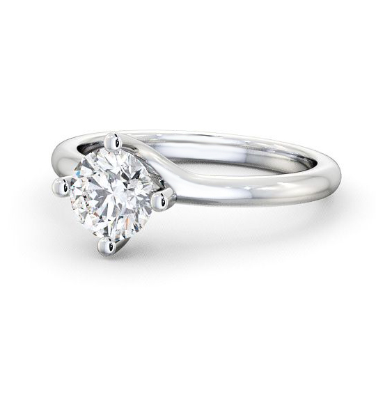 Lilley Round Diamond Engagement Ring Four Claw Rotated Head ENRD15_WG_THUMB2 