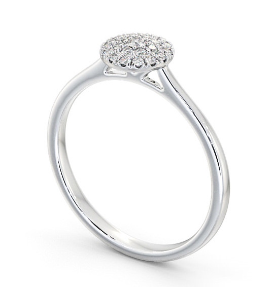 Cluster Diamond Solitaire Style Engagement Ring 9K White Gold ENRD166_WG_THUMB1_1_1.jpg 