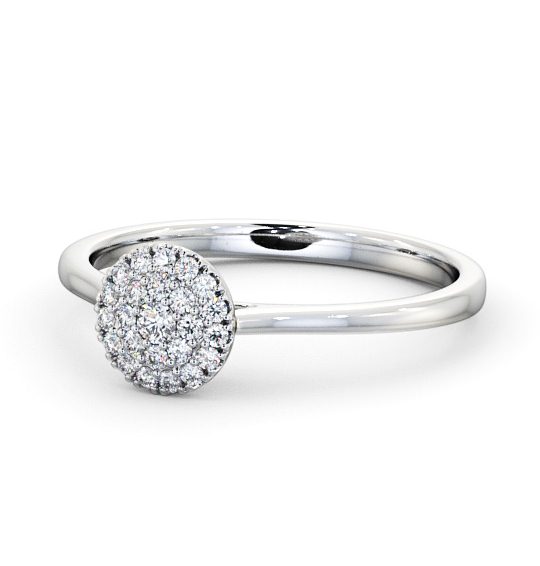  Cluster Diamond Engagement Ring 9K White Gold - Carril ENRD166_WG_THUMB2 