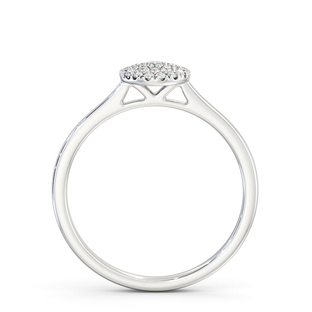 Cluster Diamond Engagement Ring Platinum - Carril ENRD166_WG_UP