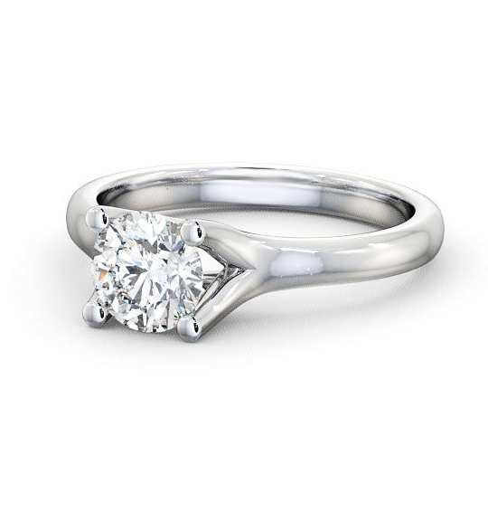 Thealby Round Diamond Engagement Ring Split Band ENRD16_WG_THUMB2 