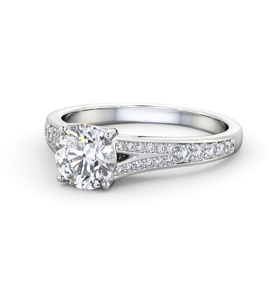 Chante Round Diamond Engagement Ring Side Stones Split Band ENRD170S_WG_THUMB2 