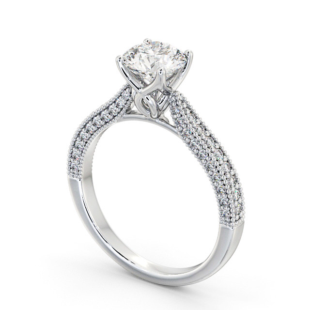Vintage style platinum engagement rings hotsell