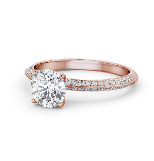 Hattie Round Diamond Engagement Ring Side Stones Knife Edge Band ENRD173S_RG_THUMB2 