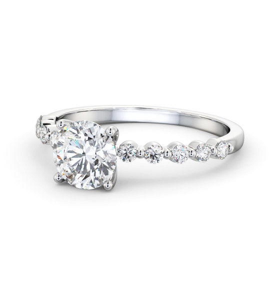 Tori Round Diamond Engagement Ring Side Stones Low Setting ENRD174S_WG_THUMB2 