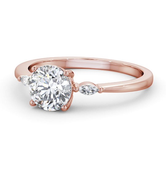 Crinel Round Diamond Engagement Ring Side Stones ENRD176S_RG_THUMB2 