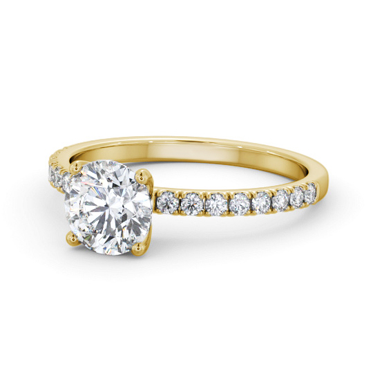 Hana Round Diamond Engagement Ring Side Stones ENRD177S_YG_THUMB2 