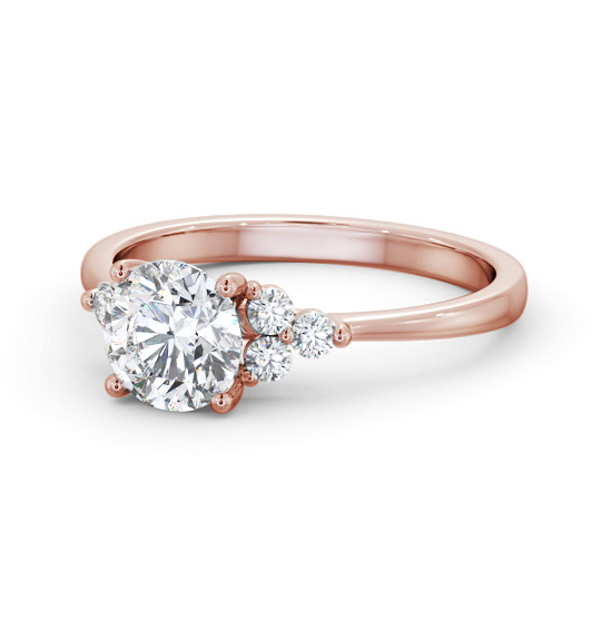 Horton Round Diamond Engagement Ring Side Stones Cluster ENRD179S_RG_THUMB2 