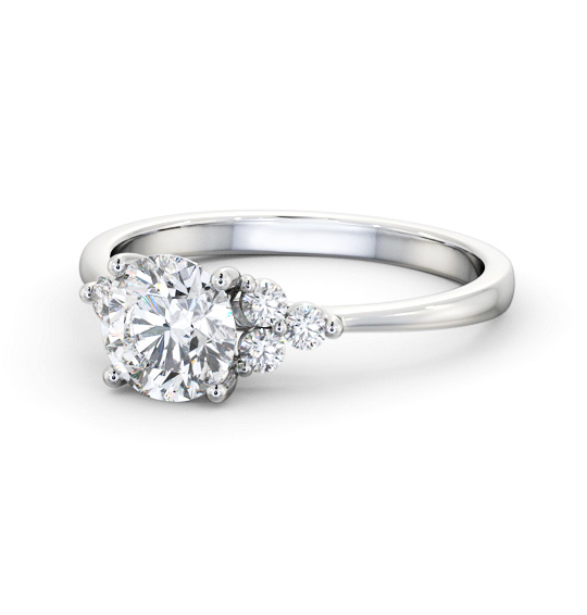 Horton Round Diamond Engagement Ring Side Stones Cluster ENRD179S_WG_THUMB2 