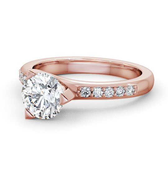 Leire Round Diamond Engagement Ring Three Claw Rotated Head ENRD17S_RG_THUMB2 