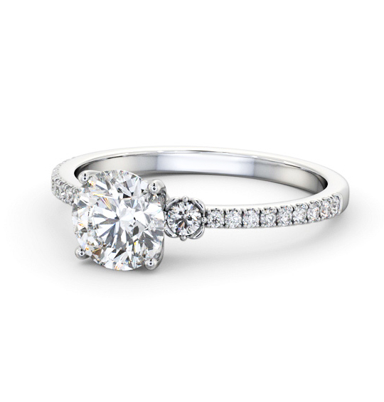 Alburgh Round Diamond Engagement Ring Side Stones ENRD184S_WG_THUMB2 