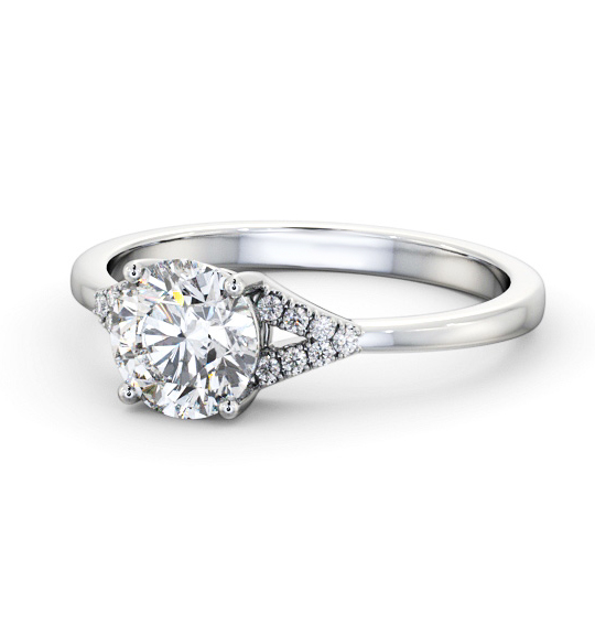 Harris Round Diamond Engagement Ring V-Shaped Side Stones ENRD185S_WG_THUMB2 